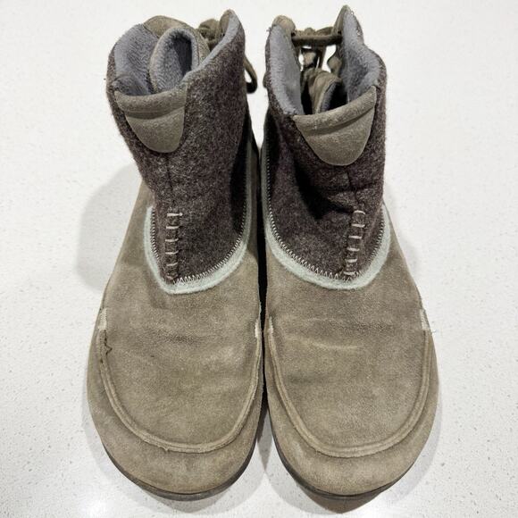 Salomon Women 8.5 Gray Suede Wool Booties - Picture 7 of 11